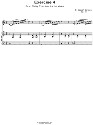 Thirty Exercises for the Voice, Op. 11: No. 4