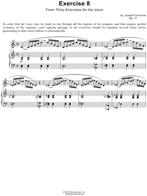 Thirty Exercises for the Voice, Op. 11: No. 8
