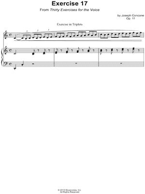 Thirty Exercises for the Voice, Op. 11: Exercise 17
