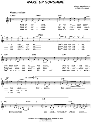 Wake Up Sunshine
