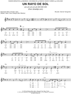 Un Rayo De Sol (La La La La La Oh Oh Oh)