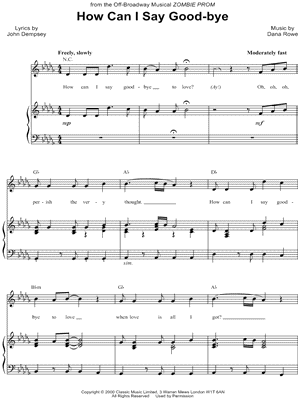 How Can I Say Good-bye