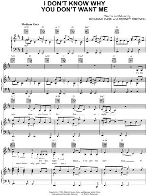 I Don't Know Why You Don't Want Me