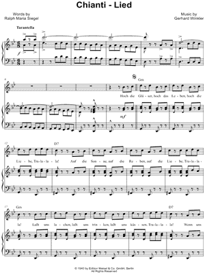 Chianti - Lied