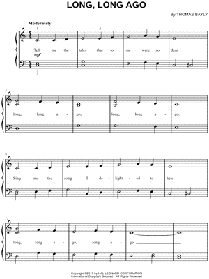Long, Long Ago