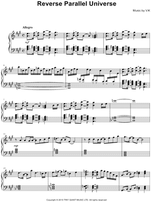 Reverse Parallel Universe