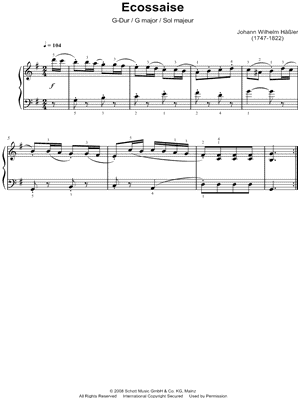 Ecossaise in G Major