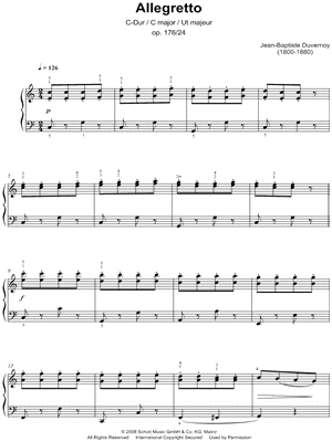 Allegretto in C Major, Op. 176, No. 24