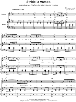 Il Trovatore: Act II - "Stride la vampa"