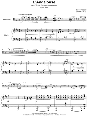 L'Andalouse - Cello & Piano