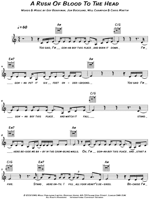 A Rush of Blood to the Head