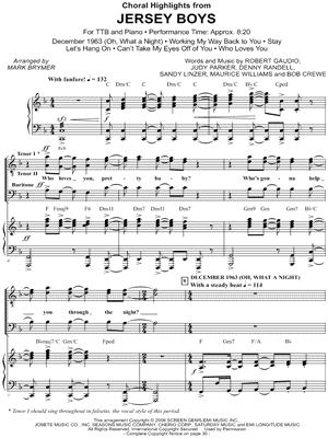 Jersey Boys - Choral Highlights