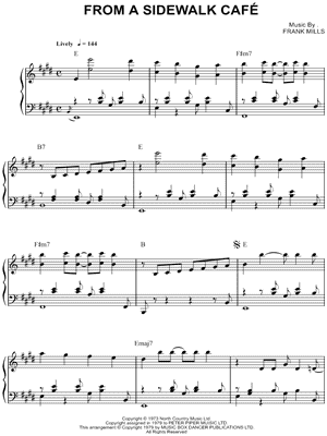 From a Sidewalk Café