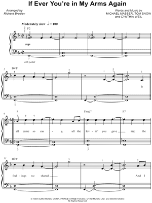 If Ever You're in My Arms Again