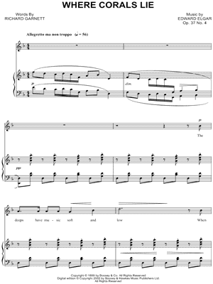 Sea Pictures, Op. 37, No. 4: Where Corals Lie