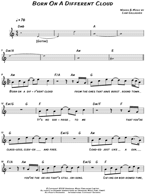 Born on a Different Cloud