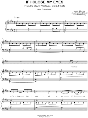 If I Close My Eyes