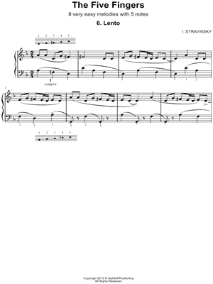 The Five Fingers (Les cinq doigts): 6. Lento