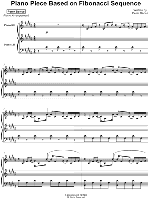 Piano Piece Based on Fibonacci Sequence