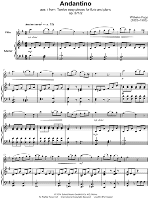 Andantino - Flute & Piano