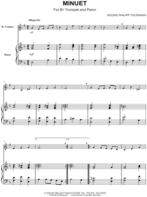 Minuet - Trumpet & Piano