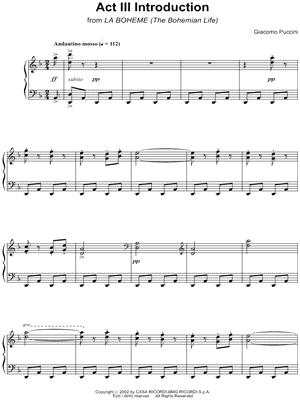 La bohème: Act III - Introduction