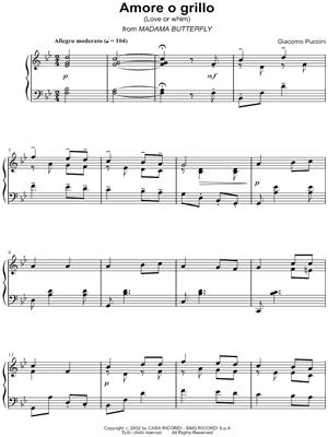 Madama Butterfly: Act I - "Amore o grillo"