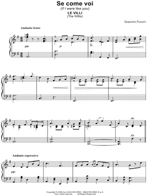 Le Villi: Act I - Se come voi