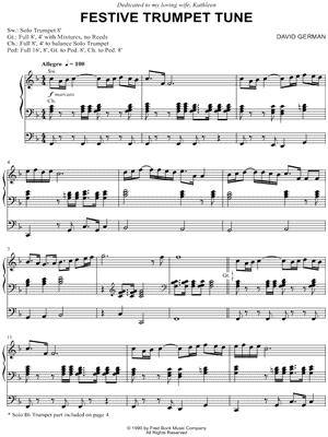 Festive Trumpet Tune - Trumpet & Organ