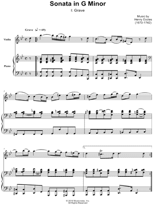 Violin Sonata in G Minor: I. Grave