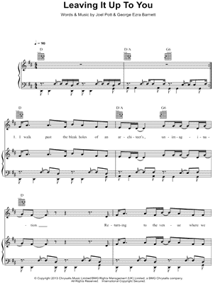 Leaving It Up to You