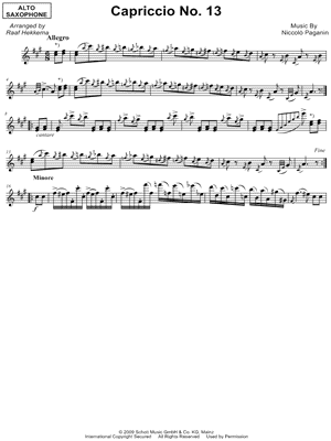 24 Caprices, Op. 1: XIII. Allegro