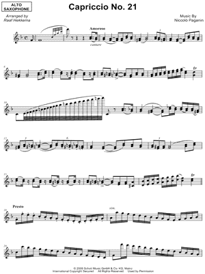 24 Caprices, Op. 1: XXI. Amoroso