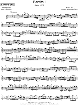 Partita No. 1 in B Minor, BWV 1002