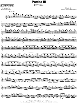 Partita No. 3, BWV 1006