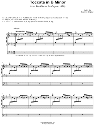 10 Pièces pour orgue: IV. Toccata