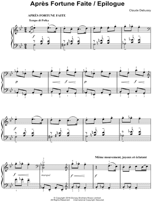 Après fortune faite / Epilogue