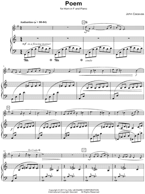 Poem - French Horn & Piano