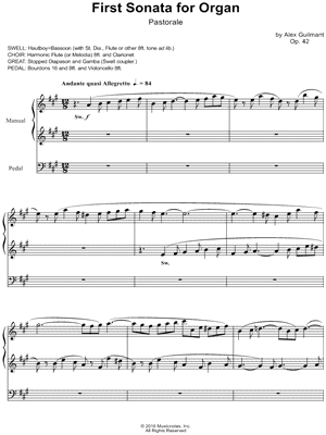 First Sonata for Organ, Op. 42: II. Pastorale