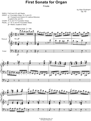 First Sonata for Organ, Op. 42: III. Finale