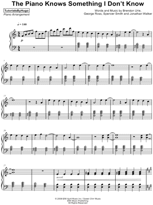 The Piano Knows Something I Don't Know