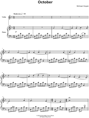 October - Violin & Piano