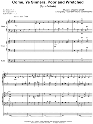 Come, Ye Sinners, Poor and Wretched