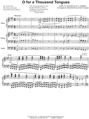 O for a Thousand Tongues