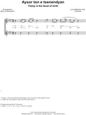 Aysor ton e tsenendyan