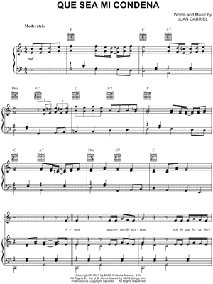 Que sea mi condena