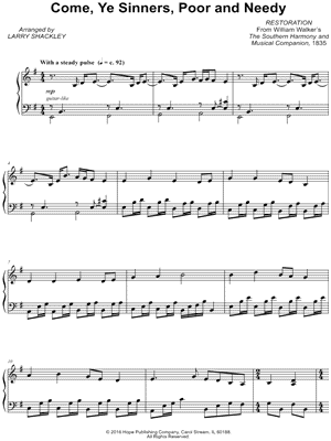 Come, Ye Sinners, Poor and Needy