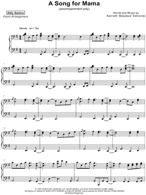 A Song for Mama [accompaniment only]