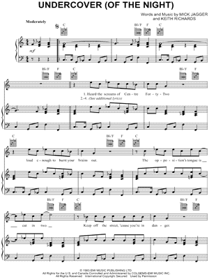 Undercover (Of the Night)