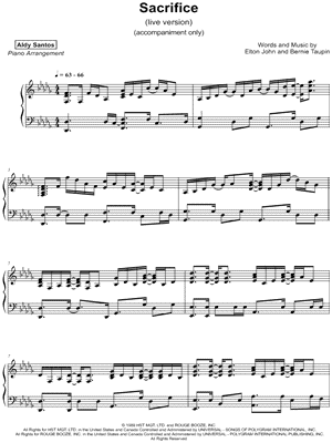 Sacrifice (Live Version) [Accompaniment Only]